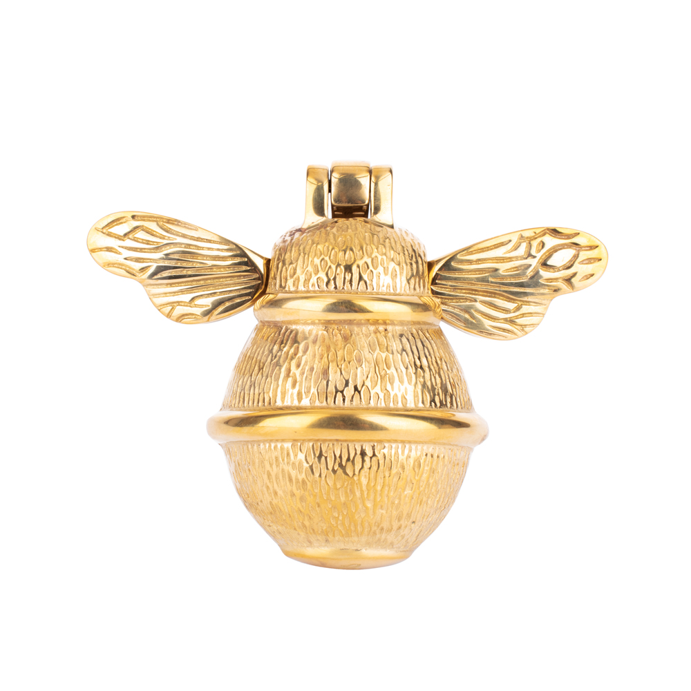 Brass Bumble Bee Door Knocker - Polished Brass